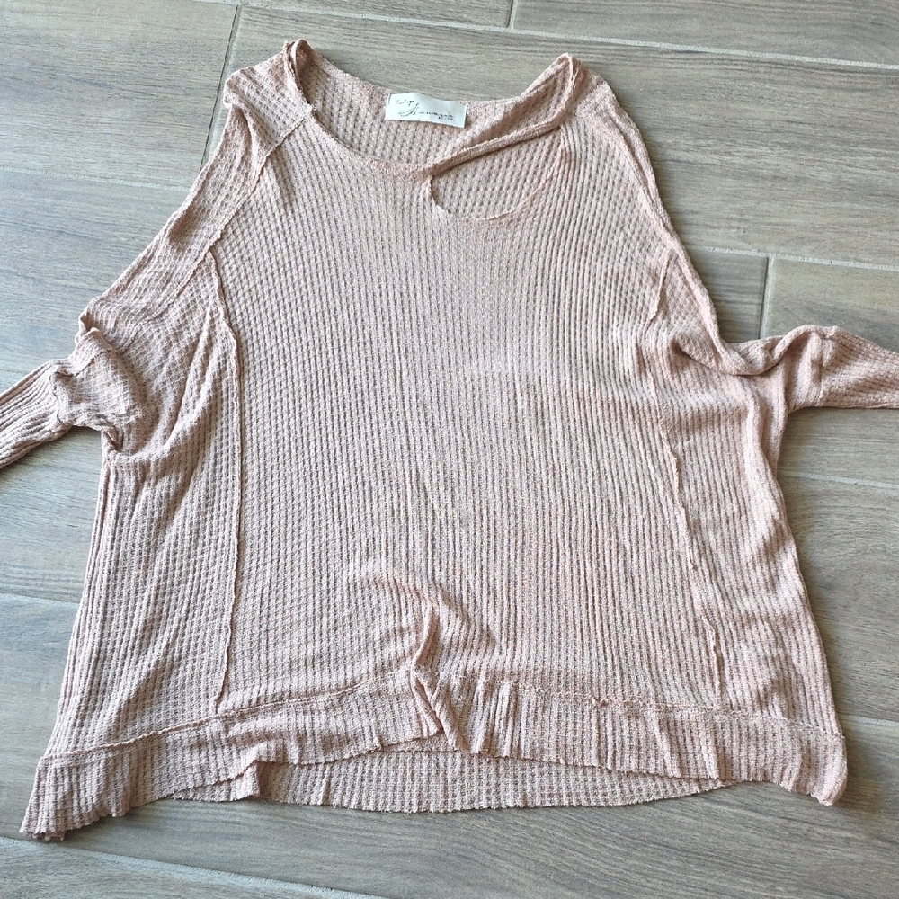 Vintage Havana Blush Pink Crew Neck Top